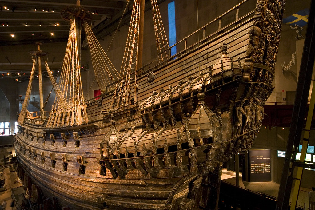 Старажытны затанулы карабель Ваза, падняты з мора, у сваім музеі.